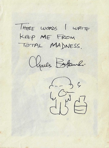 Drawing of Bukowski's Little Man published by Maro Verlag, date unknown.